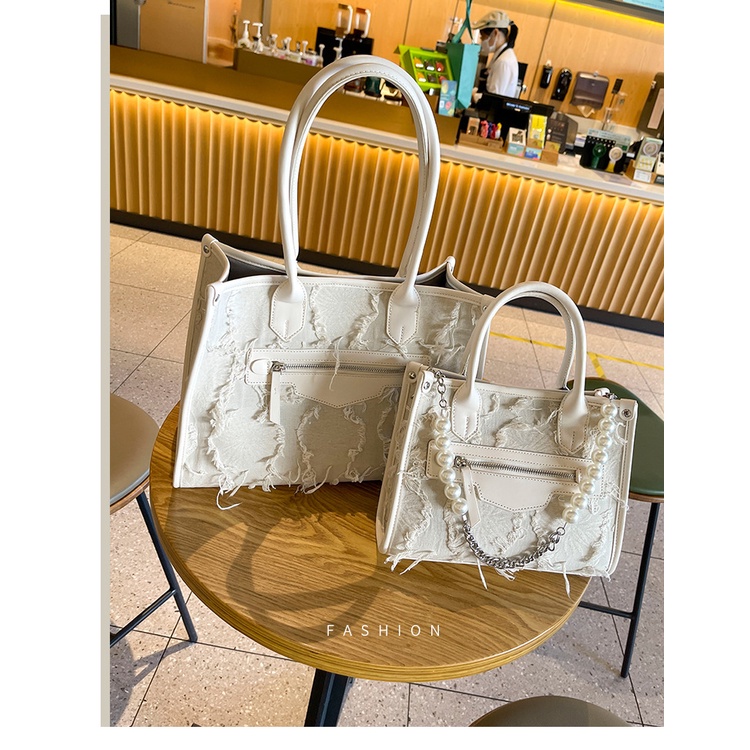 Túi vải JASMIN NOIR phối tua thời trang dành cho nữ