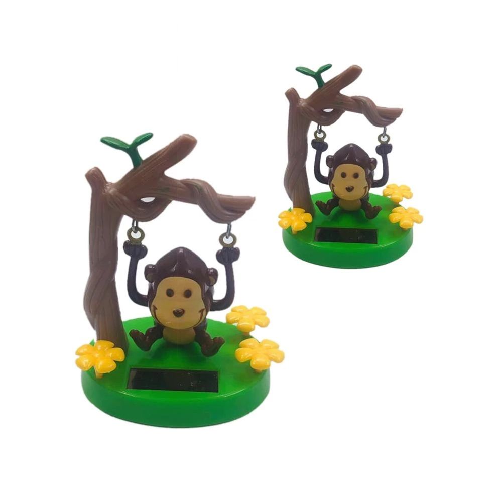 Đồ chơi chú khỉ nhảy múa sử dụng năng lượng mặt trời dễ thương trang trí xe hơi chất lượng cao