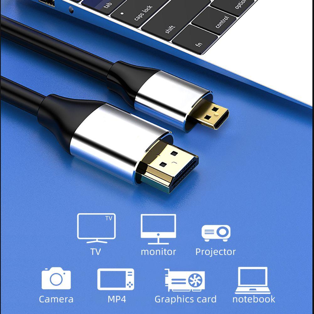 BTLIMER Cáp ChuyểN ĐổI Micro HDMI Sang HDMI TốC Độ Cao Mạ VàNg 2.0 4K