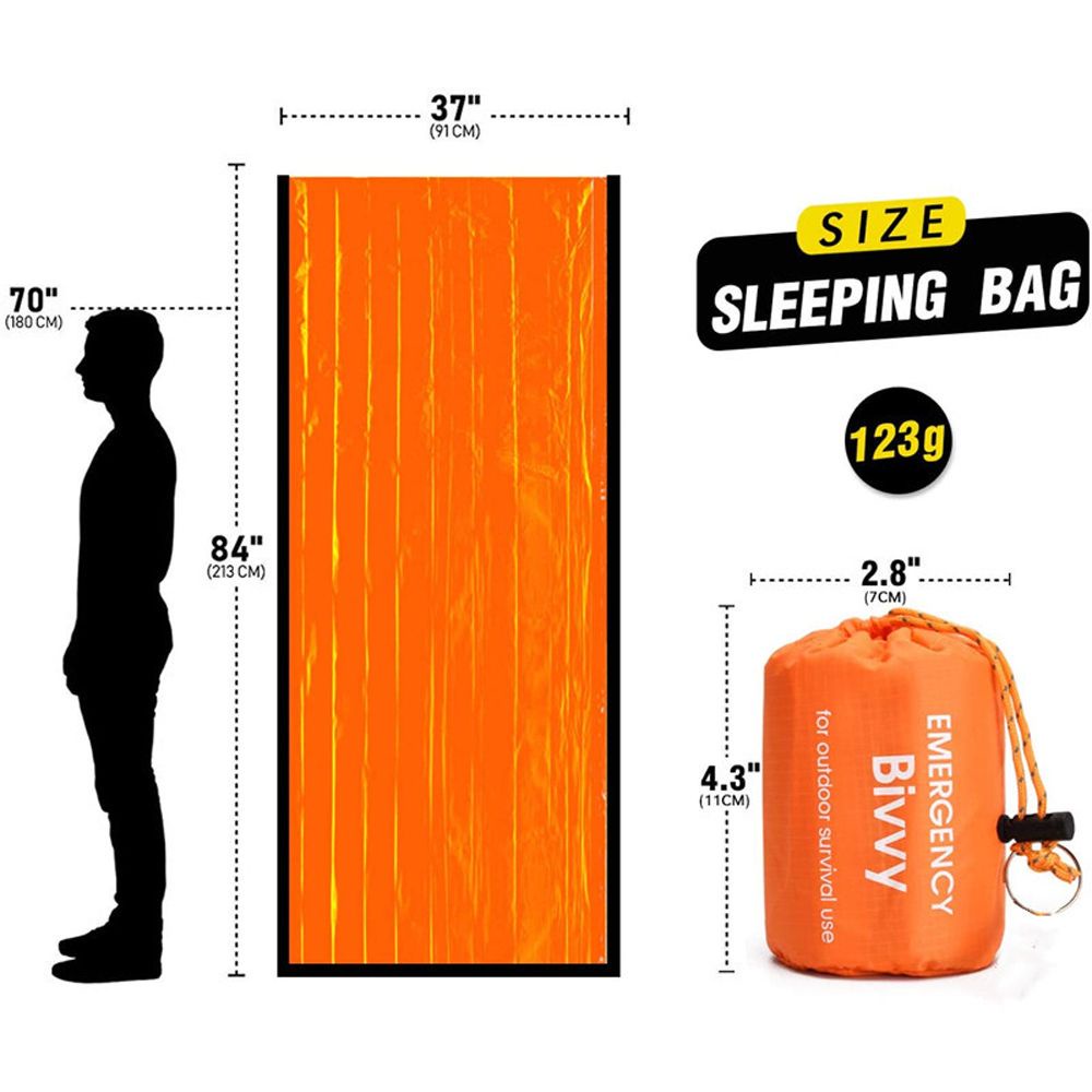 Túi ngủ sinh tồn không thấm nước mang theo đi du lịch ngoài trời chống gió thiết thực