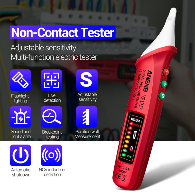 Vạn năng kế kỹ thuật số ANENG- VC1017 DC/AC 12V-1000V