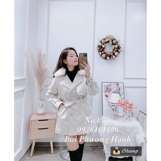 Áo khoác dạ cổ lông Quảng Châu cao cấp