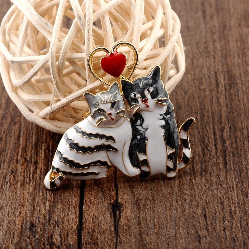 Ghim Cài Áo Hình Chú Mèo Dễ Thương