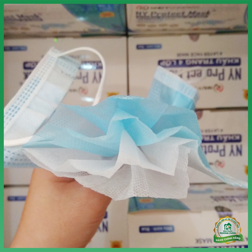 Khẩu Trang Y Tế 4 Lớp NY Protect Mask Kháng Khuẩn Cao Cấp Hộp 50 Chiếc | BigBuy360 - bigbuy360.vn
