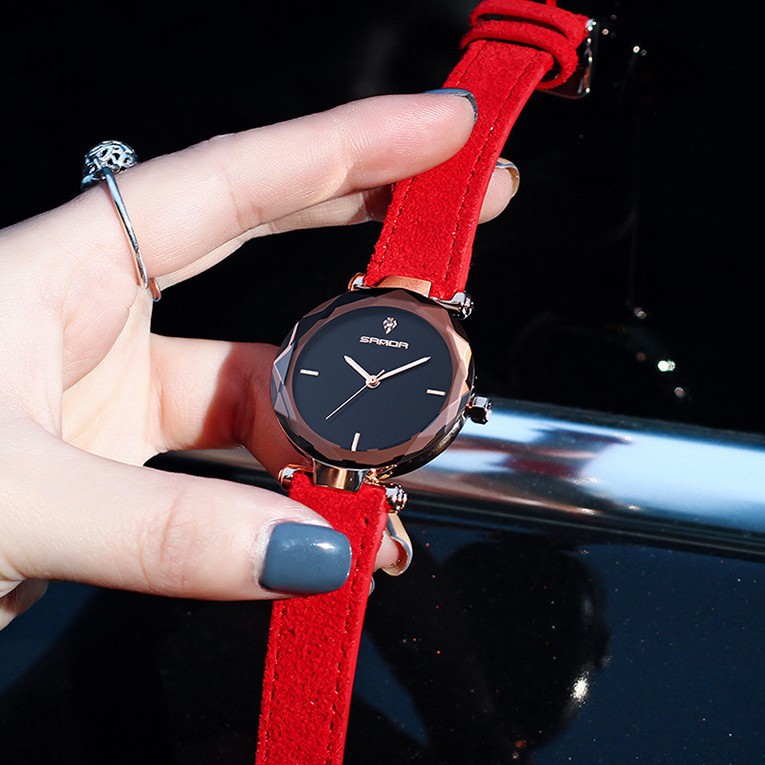 [Mã FAMAYFA2 giảm 10K đơn 50K] Đồng hồ nữ Sanda 218 hàng chính hãng dây da lộn | BigBuy360 - bigbuy360.vn