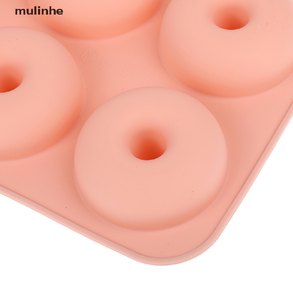 Khuôn Silicon Làm Bánh Donut Tráng Miệng 6 Ngăn DIY vn