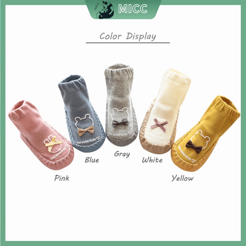 Đôi vớ kiểu giày mềm mại nhiều màu sắc tùy chọn đáng yêu dành cho em bé
