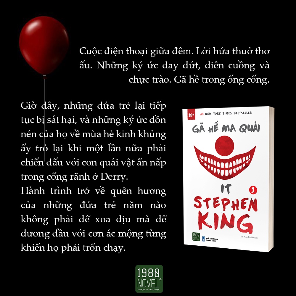 Sách - Gã hề ma quái Tập 1 - Stephen King - 1980BOOKS