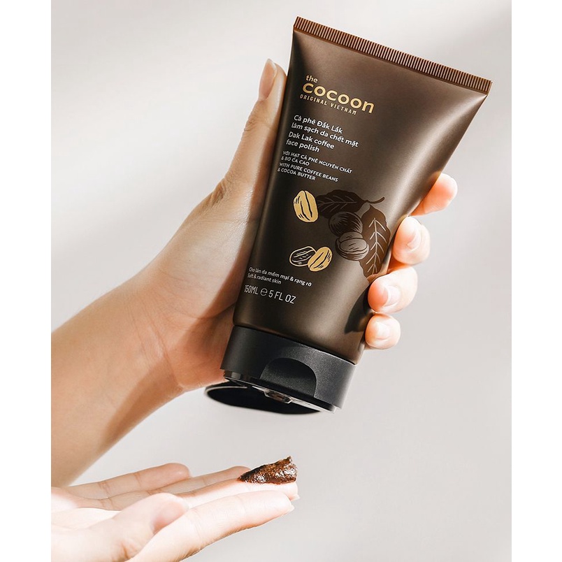 Cà phê Đắk Lắk làm sạch da chết mặt cocoon 150ml (Dak Lak coffee face polish)