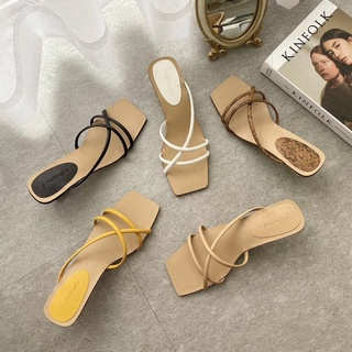 GUỐC NỮ CAO GÓT QUAI MẢNH COLEE GÓT KHUYẾT CAO 5CM HÀNG VNXK CAO CẤP