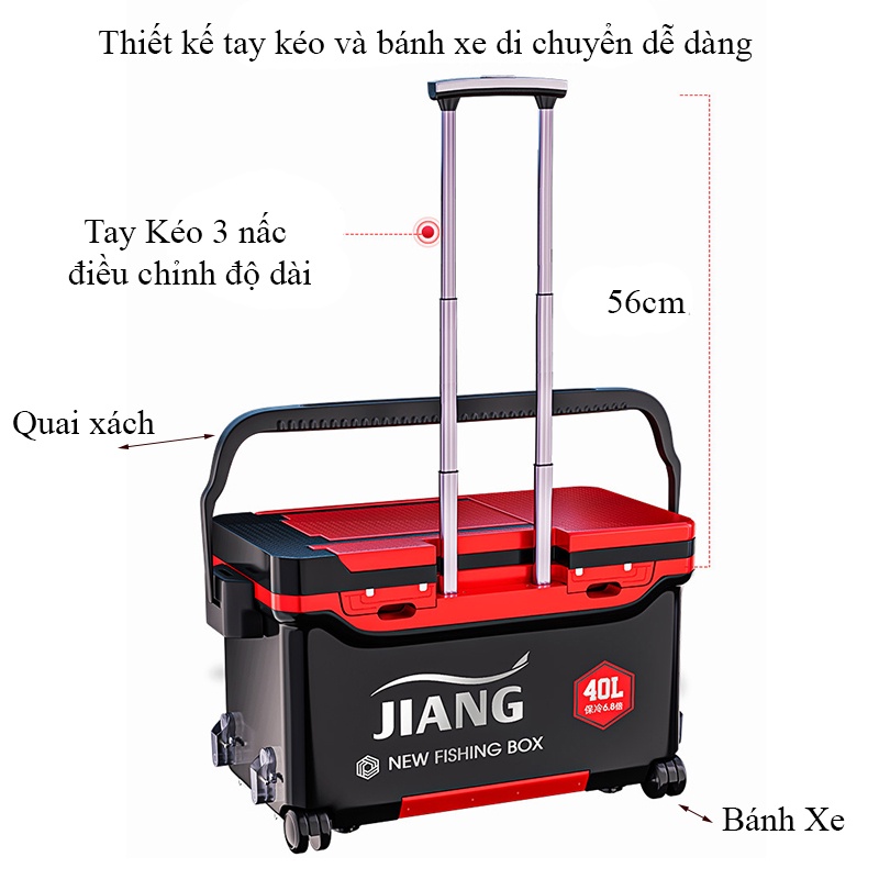 Thùng Câu Đài ChuangWei JIANG 40L - Thiết Kế Hiện Đại - TCDCW02