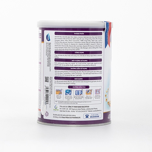 Sữa bột Enlilac Thyro LID cho người cường giáp - 2 Lon 400g - Dinh dưỡng cho bệnh nhân kiêng iod