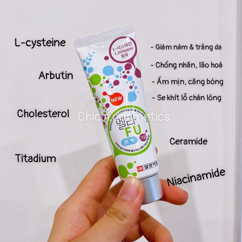 Kem giảm nám Mela for you L-cysteine 1000ppm 50ml