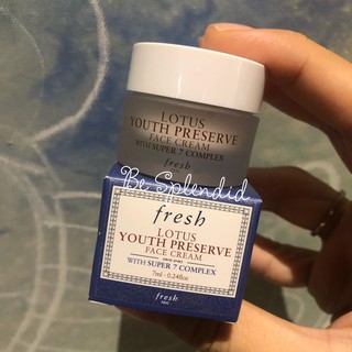 [Minisize] FRESH - Kem dưỡng ẩm Fresh Lotus Youth Preserve Face Cream with Super 7 Complex