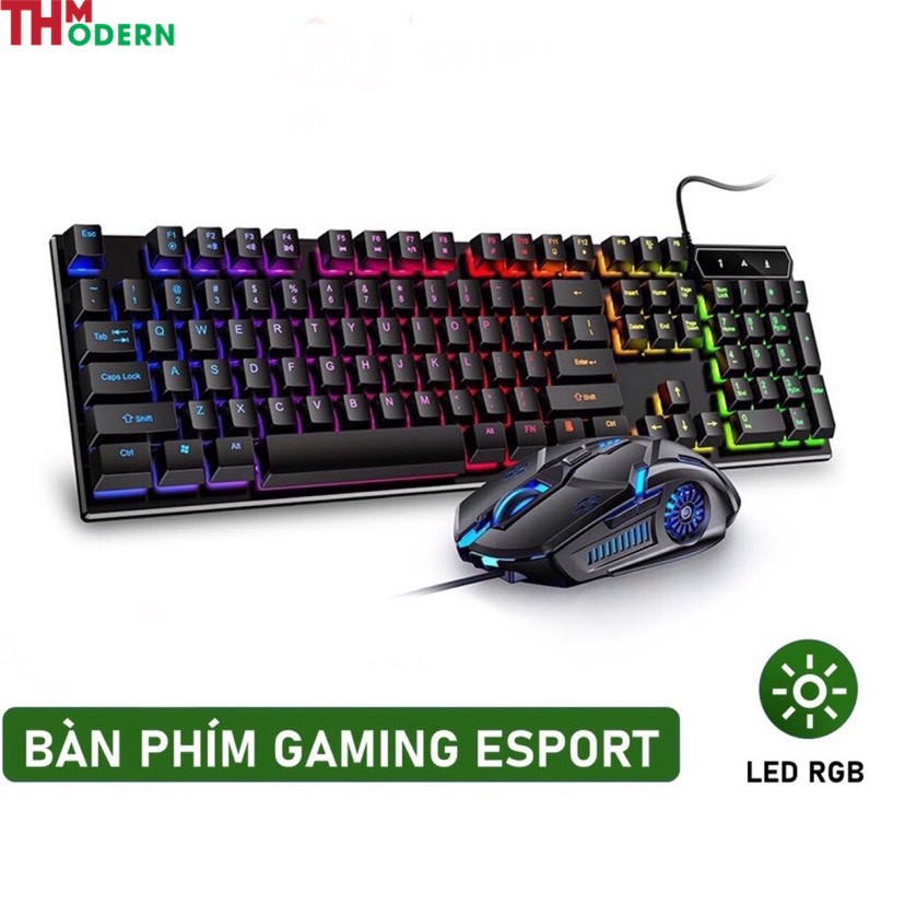 Bàn Phím Máy Tính Gaming RGB Xuyên Chữ YINDIAO V4 Có Dây/Đèn LED