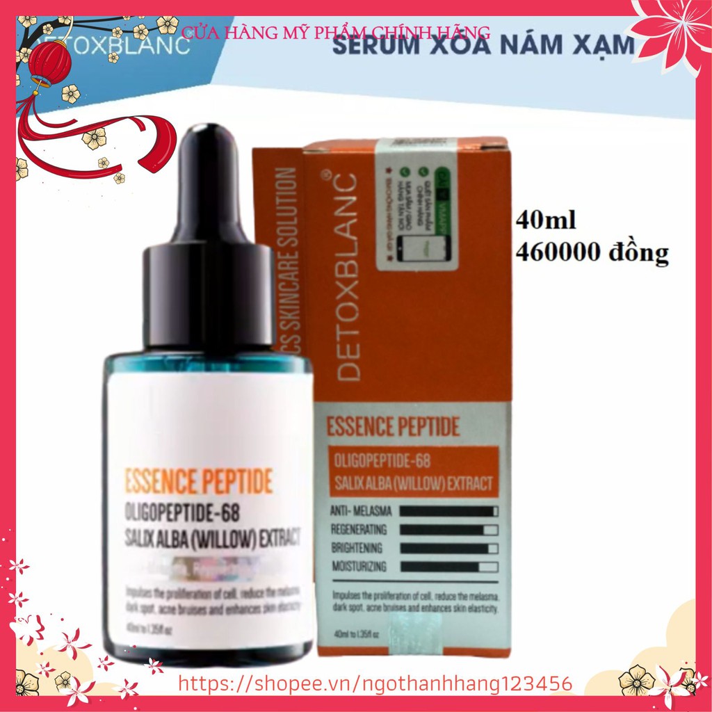 🎁🎁🎁Combo DETOX MASK sủi bọt và serum nám 40ml Detox blanc🎁🎁🎁