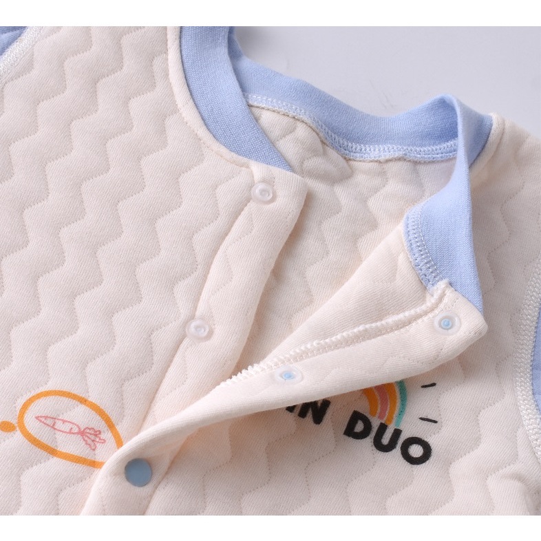 Áo liền quần dài tay, bodysuit dài tay tay trần bông cho bé trai và bé gái sơ sinh từ 3-13kg, hàng đẹp xuất Hàn - BD74