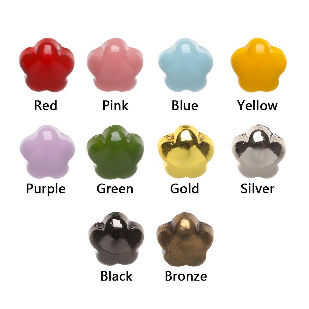 RAINBOW Set 20 Nút Nhựa 4mm Hình Hoa Xinh Xắn Dành Cho Búp Bê