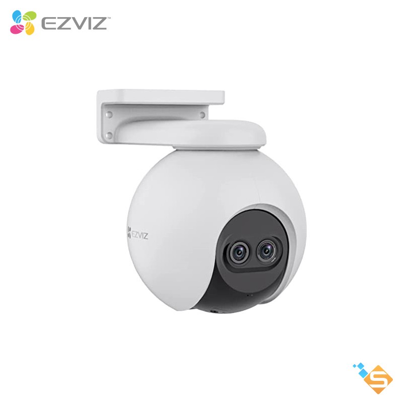 Camera wifi không dây tích hợp AI Ezviz C8PF 2MP, ống kính kép, ghi âm, xoay 360 độ - Bảo hành chính hãng 2 năm