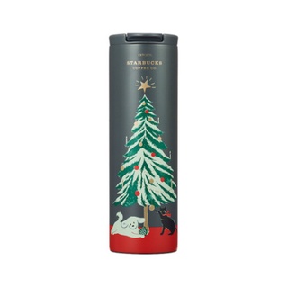 Cốc uống cà phê starbucks hình cây thông giáng sinh 473ml