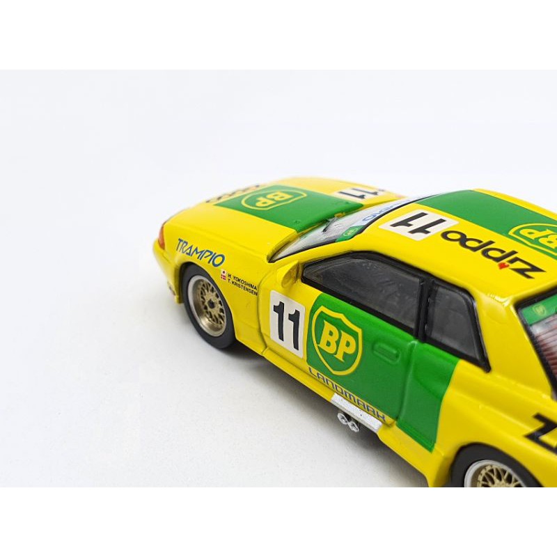 Xe Mô Hình Nissan Skyline GT-R R32 Gr.A #11BP 1993 Janpan Touringcar Championship RHD 1:64 Mini GT (Vàng)