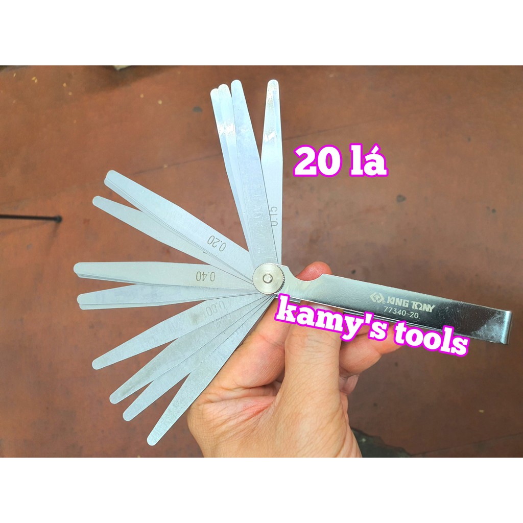 Thước căn lá 20 lá 0.05-1.0mm Kingtony Model 77340-20