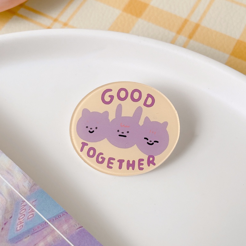 Ghim Cài Áo Hình Gấu Hoạt Hình Dễ Thương