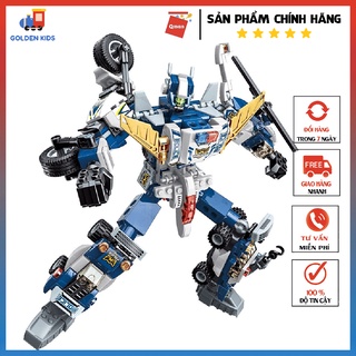 Đồ chơi lắp ráp Qman 41104 Cảnh sát biến hình 453 mảnh ghép- Đồ chơi giáo dục