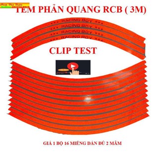 🌴TEM PHẢN QUANG RCB (3M) DÁN MÂM XE MÁY –OTO ( GIÁ 1 BỘ)🌴
