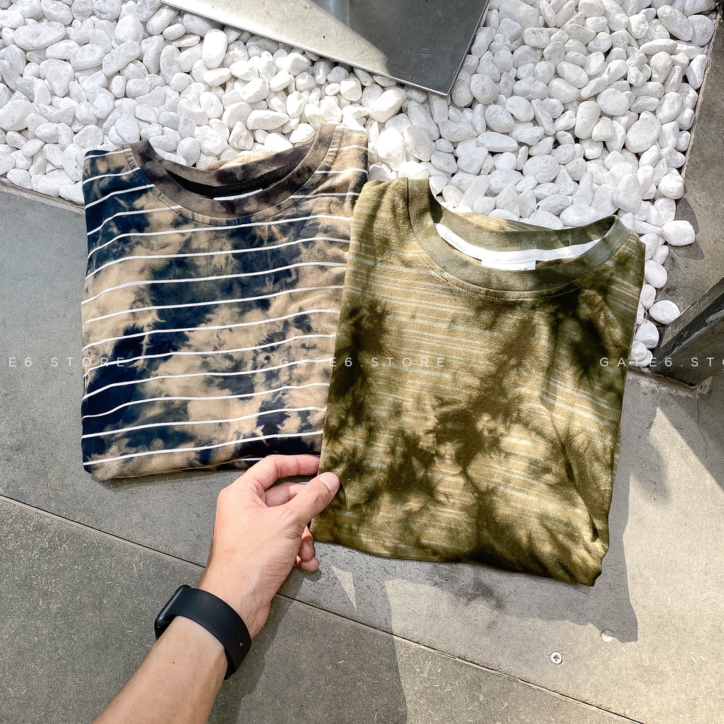 Áo Phông BT nhuộm tie dye, thun cotton mềm co giãn 4 chiều form oversize GATE6 - #4691