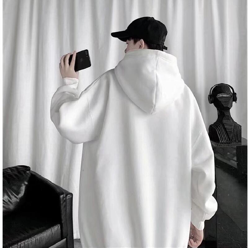 Áo hoodie tay dài dáng rộng in họa tiết hoạt hình phong cách Hàn Quốc thời trang cho nam nữ size M-8XL
