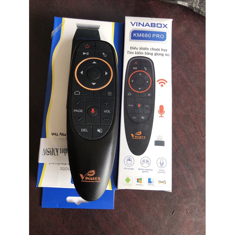 Điều khiển vinõi km68ối - Tích hợp mic voice - Tìm kiếm bằng giọng nói