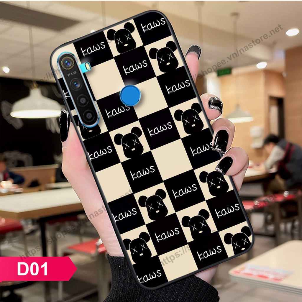 Ốp lưng Realme 5 / REALME 5I / Realme Q / REALME 5 Pro / REALME C3 họa tiết beabrick kaws cute