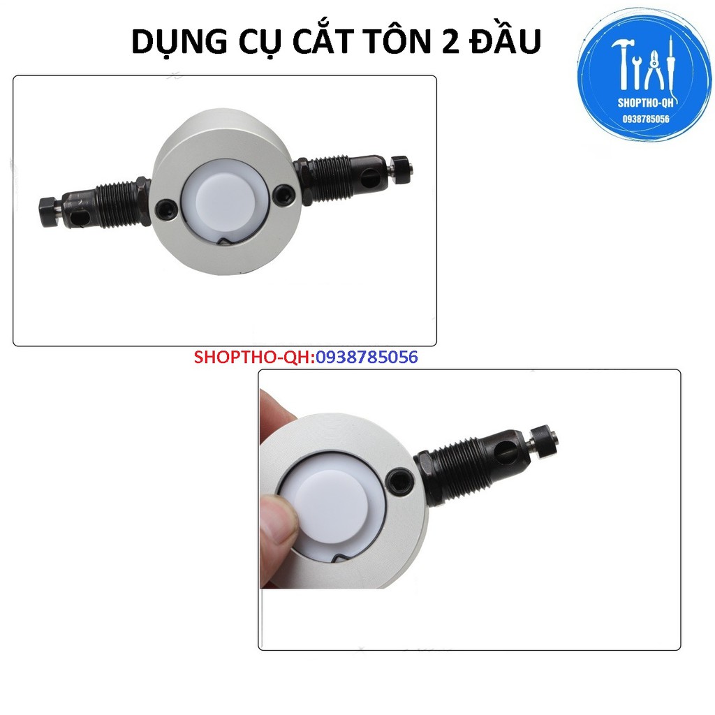 Dụng cụ cắt tôn 2 đầu gắn vào máy bắn vít,máy khoan.