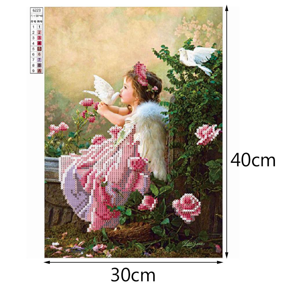 Bộ tranh đính đá tự làm kiểu dáng cô gái xinh xắn dễ thương 5D | BigBuy360 - bigbuy360.vn