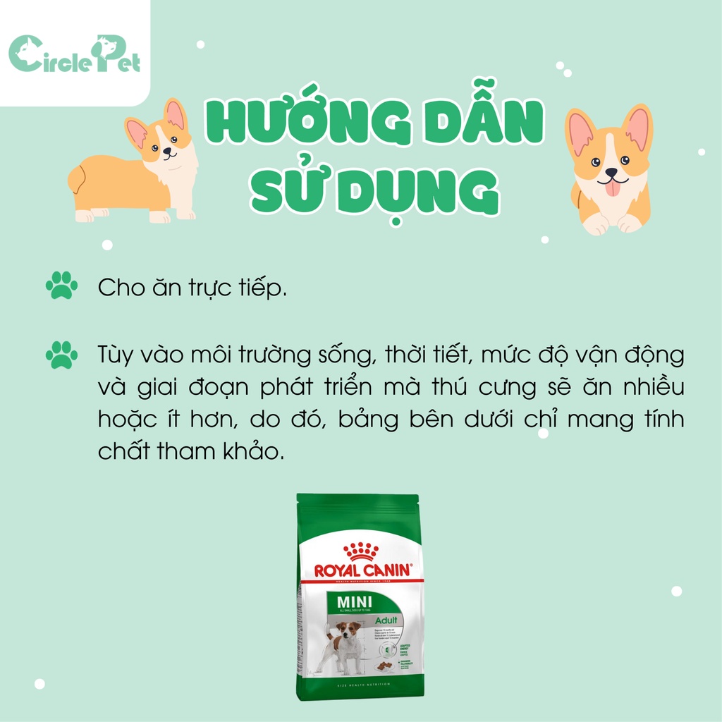 Thức Ăn Khô Cho Chó Nhỏ Trưởng Thành Royal Canin Giúp Kích Thích Sự Thèm Ăn Túi Lớn 15kg - Circle Pet