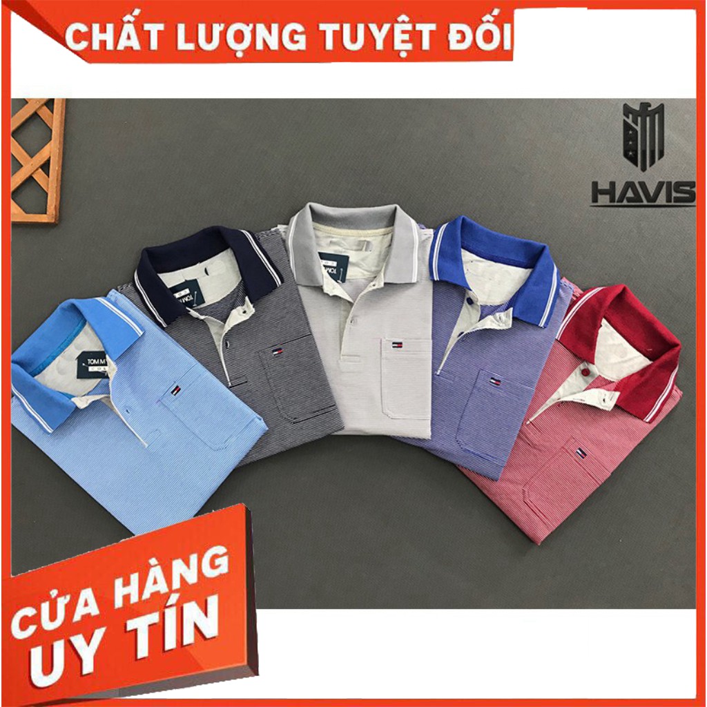 Áo thun nam cổ bẻ 💝FREESHIP💖  áo thun phối túi ngực nam tính lịch lãm _SaraHan Fashion