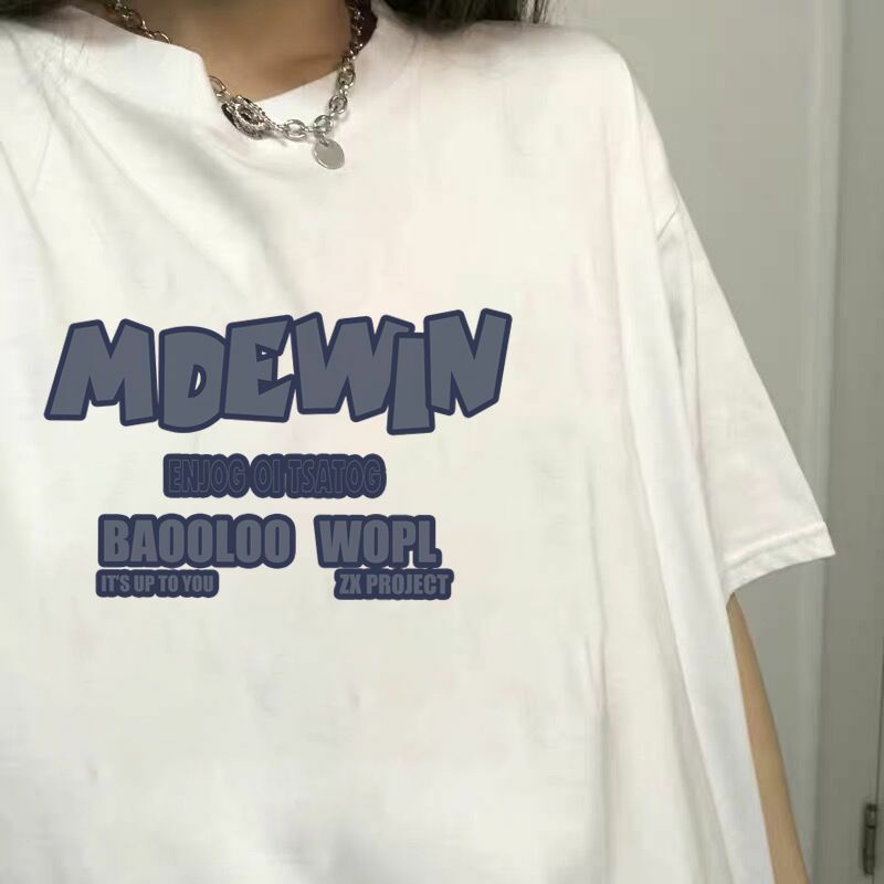 Áo Thun Tay Lỡ 100% Cotton Form Rộng Nam Nữ Unisex In Chữ