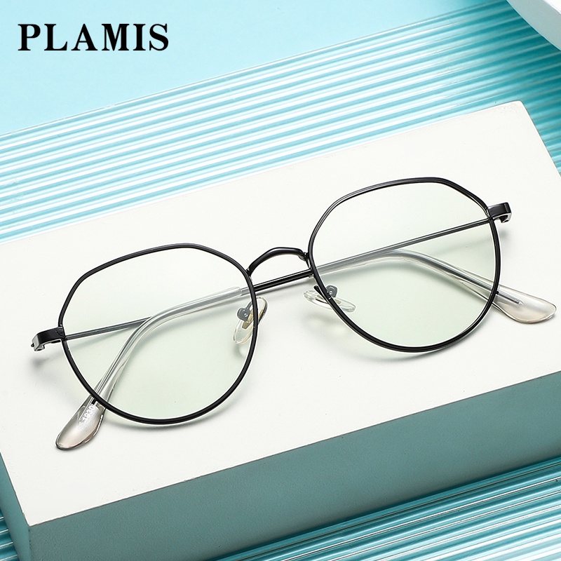 Mắt kính PLAMIS chống bức xạ bằng kim loại chống ánh sáng xanh thời trang dành cho nam và nữ