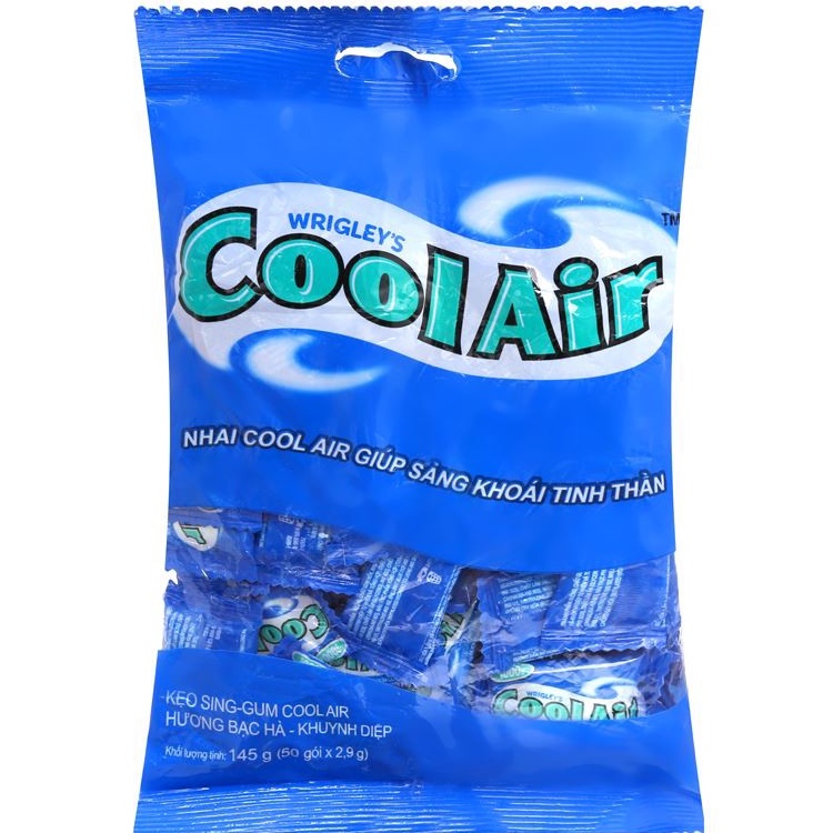 Kẹo Gum Cool Air hương bạc hà khuynh diệp gói 145g