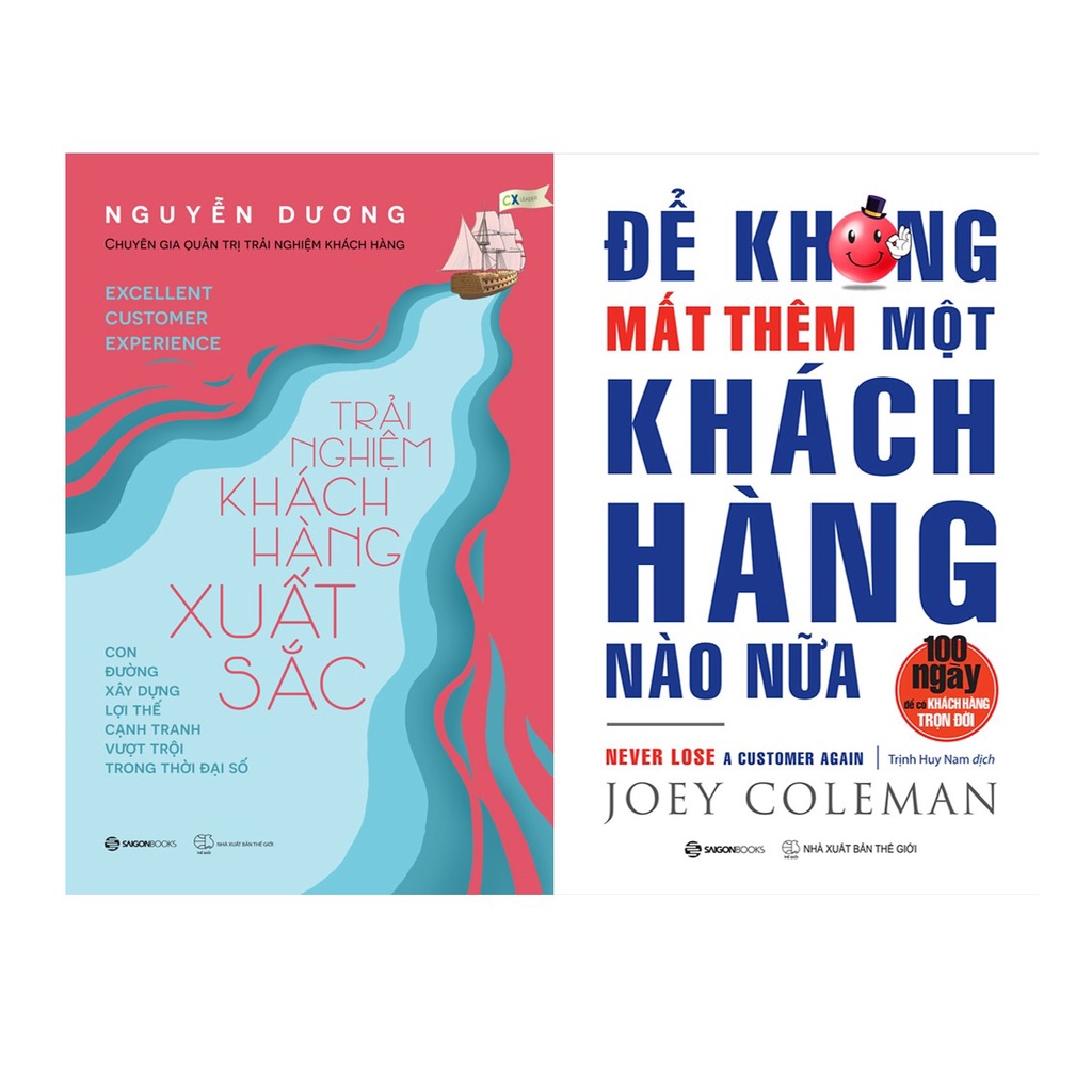 Sách - Combo kỹ năng kinh doanh: Trải Nghiệm Khách Hàng Xuất Sắc + Để Không Mất Thêm Một Khách Hàng Nào Nữa