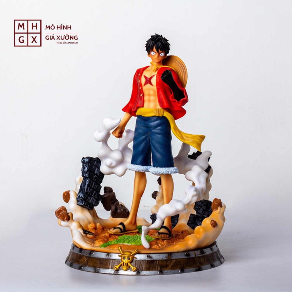 ( Có Led ) Mô hình Luffy mũ rơm One Piece  Cao 36 cm - Figure Tượng Monkey D.Luffy Vua Hải Tặc