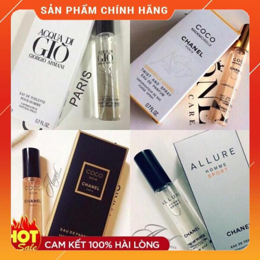 [FREE SHIP] Nước Hoa mini Nam Nữ Cao Cấp 20ml Hương Thơm Quyến Rũ  Cực Thơm | Thế Giới Skin Care