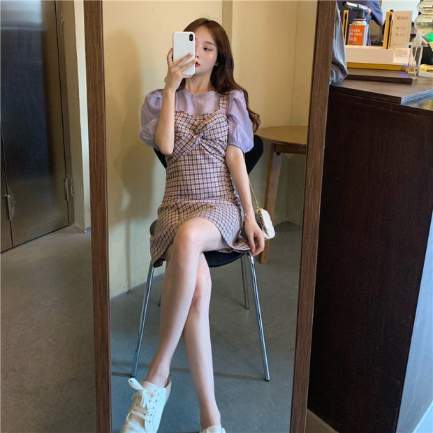 đầm dài váy tím đầm midi váy tiểu thư sang chảnh đầm caro đầm vintage váy cổ yếm đầm 2 dây nữ đầm bigsize nữ váy nữ xinh váy đi chơi đầm đi tiệc đầm nữ
