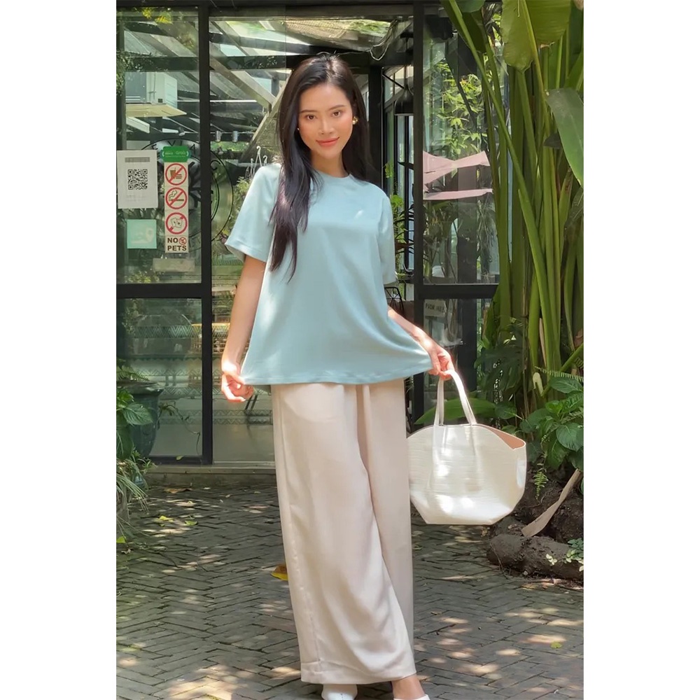 Áo Thun Lụa Dáng Suông Chất Lụa 5 Màu - Đing Đang