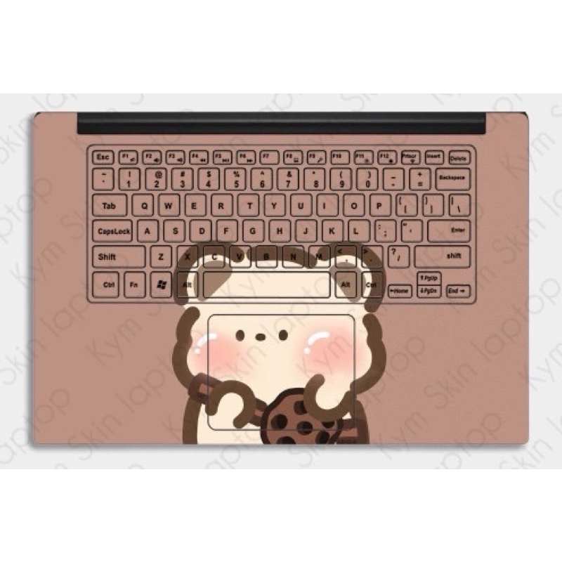 Skin Dán Laptop Mẫu Gấu Nâu Nhỏ Xinh