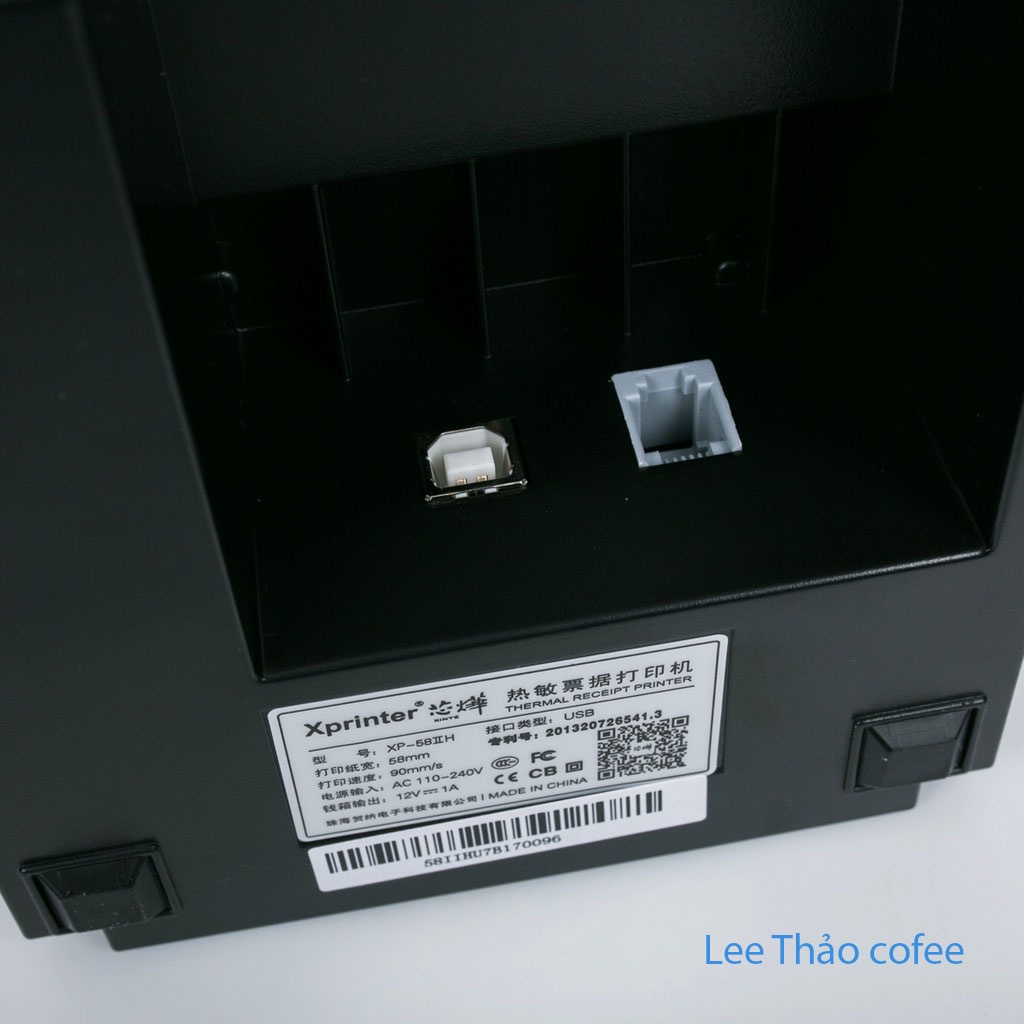 Máy in bill hoá đơn Xprinter 58IIH + Luôn Tặng Free cuộn giấy in nhiệt - Hàng chính hãng lee thảo coffee