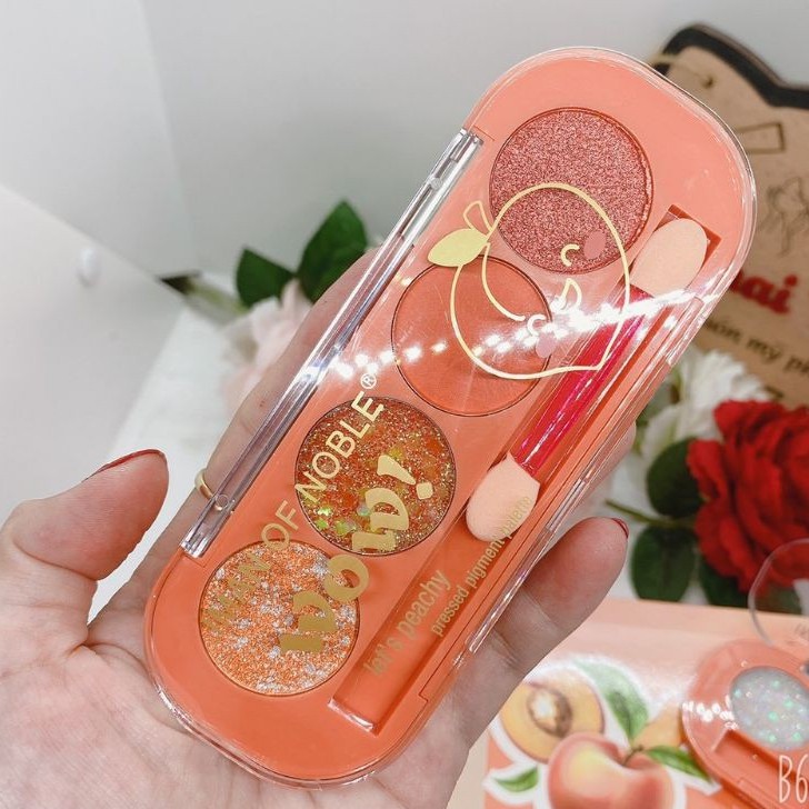 Phấn mắt nhũ 4 ô Sweet Peach