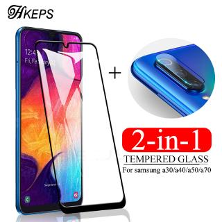 Set kính cường lực bảo vệ màn hình + camera sau 2 trong 1 cho Samsung Galaxy A10 A20 A30 A40 A50 A60 A70 M10 M20 M30