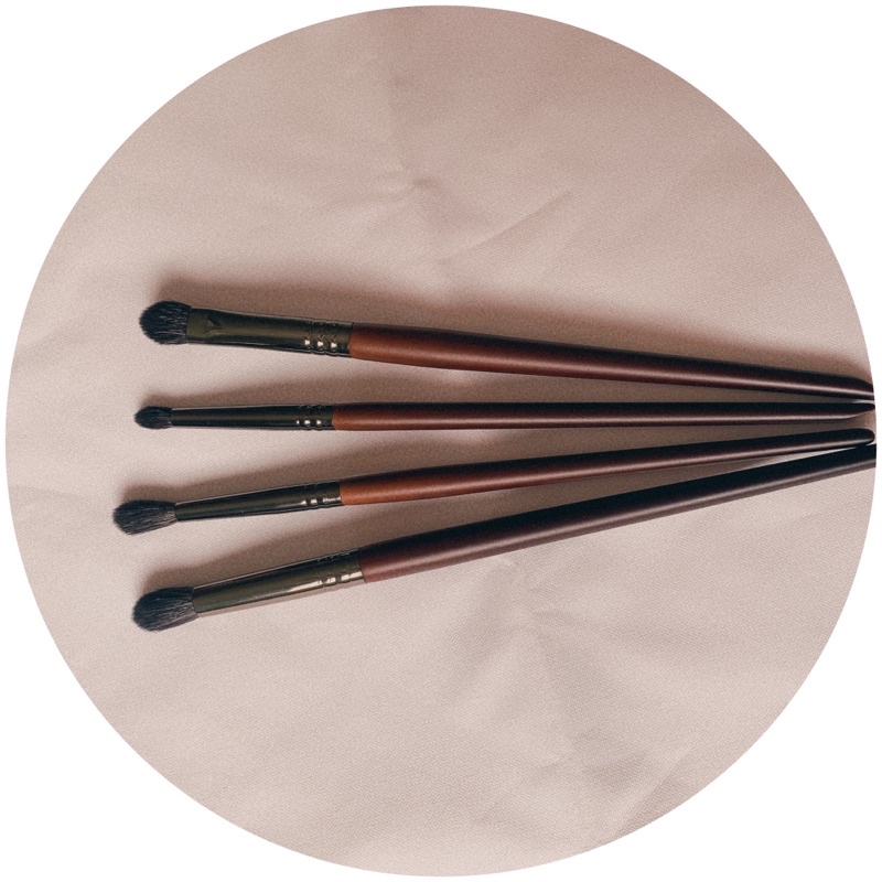 Set 4 cọ trang điểm đánh phấn mắt chất liệu lông dê